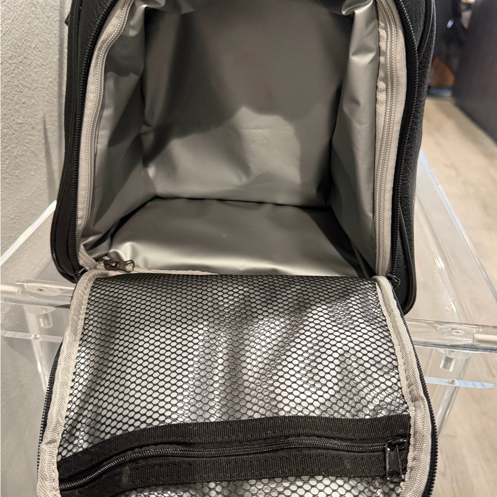 Black Weekender Travel Bag with Gold Hardware - Picture 6 of 7